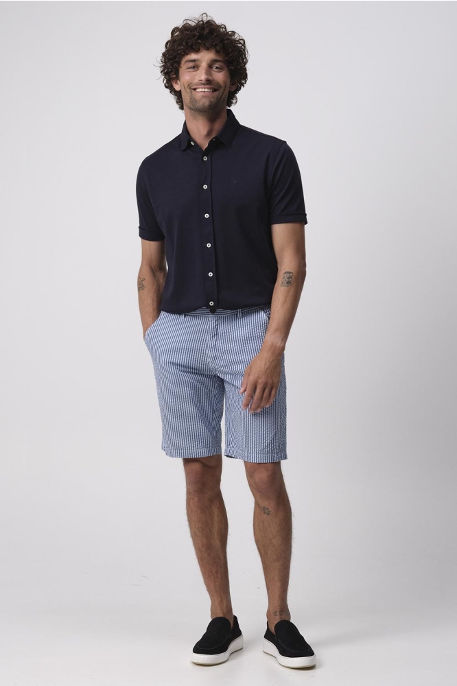 SEERFORD SHORT 096110 3253 CHAMBRAY BLUE STREEP